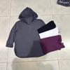 25 Nuevo Otoño Camiseta de Manga Larga con Capucha de Encaje Bordado Francés Top Blanco