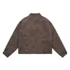 Ropa Vintage 25 Invierno Juvenil Marca de Moda Casual Cálida Chaqueta de Algodón para Hombre Holgada Casual Cuello Alto Abrigo Chaqueta de Algodón