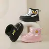 Botas de nieve para niños, botas de algodón para niños, nuevo estilo de invierno 2026, forradas de felpa y engrosadas, zapatos de algodón para niñas, zapatos cálidos para niños y bebés