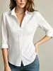 Camisa europea de mujer transfronteriza, top de verano fino de manga corta, camisa elegante, camisa francesa casual elegante para ir al trabajo