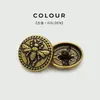 Botones Metálicos de Moda Botones Redondos de Abeja Pequeña Botones Versátiles para Abrigo de Mujer Suéter Abrigo Botones para Gabardina Traje