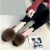 Nuevas pantuflas peludas de estilo chino 2026 para mujer, cálidas y acogedoras, con suela suave y forro de felpa, perfectas para el invierno