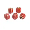 Esmalte de flor pequeña sandía cuentas de cerámica agujero recto cuentas de colores calabaza cuentas de porcelana accesorio para pulsera material joyería pequeña