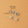 Xizang Flor de Plata Cristal DIY Accesorios para Colgante Colgante Material de Cuentas Antiguo Retro Accesorios para Joyería Rosa