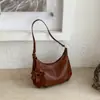Bolso Casual Retro de Cuero Suave para Mujer 2026 Nuevo Estilo Bolso Cruzado de Moda Súper Caliente Nicho Bolso de Hombro Único Bolso Dumpling