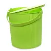 Balde de Armazenamento de Fábrica, Balde de Banho, Balde de Lavanderia Portátil de Plástico Espessado para Banheiro com Tampa, Balde de Armazenamento Colorido