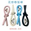 Anillo de esponja para rizar el cabello nuevo transfronterizo sin calor, banda para el cabello perezosa para rizos grandes de onda sin calor, herramienta compacta para rizar al dormir
