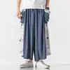 Pantalones Sueltos Rectos de Estilo Chino Hada Hanfu Grulla Estilo Antiguo Casual para Hombre de Talla Grande Verano 2025