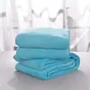 Manta Fina de Franela con Pelo Manta de Coralina Individual Doble Franela Color Sólido Sábana Cálida Dormitorio Estudiantil