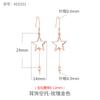 Aretes de Plata S925 Soporte Vacío Hecho a Mano diy Incrustado con Ámbar Cera de Abejas Perla Cuenta Redonda Aretes Soporte Vacío Accesorios para Mujer