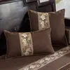 Funda de Almohada Gruesa para Sofá de Algodón y Lino Estilo Chino Nuevo Cojín de Respaldo para Sala de Estar Cojín Estilo Chino Cojín Lumbar Cojín de Silla de Lino
