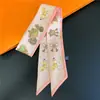 Bufanda Pequeña de Seda Biselada Nuevo Estilo Otoño, Bufanda Pequeña Versátil, Bufanda de Seda Francesa, Cinta Decorativa para Bolso, Cinta de Recuerdo