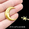 Accesorios de Joyería DIY Estrella Planeta Luna Mang Estrella Accesorios Chapados en Oro Gotas de Pegamento UV Recinto Espacial Colgante de Metal