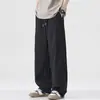 Marca Americana Moderna Calça Casual de Seda Gelada Masculina 2026 Novo Verão Solta Reta Versátil Moderna Bonita Calça Longa