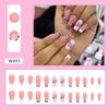 Comprimento médio estilo europeu e americano ins Comércio Exterior Nail Art Moda Borboleta Fada Multicolorido Gelo Refrescante Usando Peça de Unha