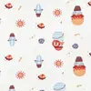 Capa para bolsa de roupas de algodão estampado, malha de algodão classe A para bebês, 300 peças, estampado, dupla face
