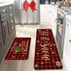 Tapetes Temu Serie Navideña Transfronteriza para Suelo de Hogar, Baño y Cocina, Resistentes a Manchas y Antideslizantes, Tapetes de Cocina de Dos Piezas en Stock