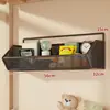Estante de almacenamiento de pared, esenciales para dormitorio, cesta colgante sin taladro para mesita de noche de dormitorio, solución de almacenamiento de pared para literas superiores de estudiantes