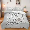 Temu Juego de Cama Navideño de Tres Piezas Enano Navideño Anciano Decoración del Hogar Juego de Cama de Tres Piezas Se Puede Enviar Jit