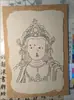 Murales de Paneles de Arcilla de Dunhuang Lienzo de Yute Puro Marco de Madera Pintura al Óleo Marco Categoría de Enseñanza Educación Capacitación Panel de Arcilla Tablero de Pintura Otro