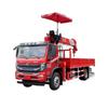 Grúa sobre Camión de 3 Secciones de una Sola Fila de 10 Toneladas Dongfeng Huashen, Grúa sobre Camión y Vehículo de Transporte, Ingeniería de Minas de Carbón, Asistencia de Dirección