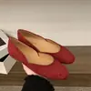 Estilo Coreano 2026 Novo Francês Nicho Simples Camurça Flats Mocassins Sapatos Femininos Sapatos de Vovó Bico Redondo Boca Rasa Slip-ons