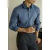 Fácil de cuidar, sin arrugas, no necesita planchado, Camisa de hombre Kedebao Premium Anti-Arrugas, Camisa de manga larga Business Casual Primavera 2026