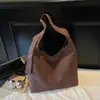 Bolso de Hombro tipo Tote Casual de Ante con Estampado de Leopardo para Mujer 2025 Nuevo Estilo Tacto de Alta Gama = Bolso Grande de Hombro Cruzado