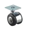 Ruedas Giratorias Planas para Muebles de 1.5 pulgadas Ruedas con Ruedita de Rosca de Plástico Ruedas para Mesa de Café Ruedas para Sofá Ruedas Giratorias para Mesita de Noche