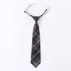 Corbata Uniforme Jk Nudo de Corbata Estilo Estudiante Universitaria Ceniza de Humo Ceniza de Carbón Cuadros Corbata para Camisa