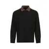 Ropa para Hombre Jiayiku 2025 Otoño Nuevo Estilo Retro Americano Old Money Camiseta Básica Casual Camisa Polo Sudadera con Cuello