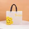 Bolsas de TNT de Dibujos Animados Personalizadas con Caras Sonrientes para Tiendas de Ropa Infantil, Bolsas de Tote para Productos Infantiles, Bolsas de Regalo con Logo Impreso