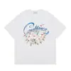Casa Casablanca Camiseta Casual de Manga Corta Versión Correcta ins Marca de Nicho Trendy Europea y Americana High Street Algodón Puro