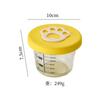Caja suplemento alimenticio para bebé garra de gato tapa de silicona sellada caja para conservar la frescura tazón de vidrio para bebé para suplemento alimenticio se puede cocinar al vapor caja de almacenamiento