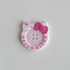 Novos acessórios de botão de cabeça de gato KT acessórios de roupa diy acessório de cabeça presilha de cabelo capa de celular furo decorativo decoração de sapatos