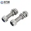 Juego de Tuercas Combinadas Externas Hexagonales de Acero Inoxidable 304 Tapa de Tornillo de Bloqueo Antiaflojamiento M3M4M5M6M8M10-M20