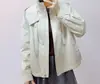 Moda Casual Simples com Capuz Jaqueta Curta Manga Longa 2026 Início da Primavera 028