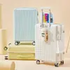 Maletas para hombre maleta de ruedas de 24 pulgadas para mujer nueva maleta de cabina de 20 pulgadas con cerradura de combinación estilo coreano maleta universal con ruedas para estudiantes