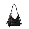 Bolso bandolera retro relajado para el día a día 2026 nuevo mochila multiusos para mujer bolso cruzado de gran capacidad
