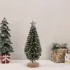 Nova árvore de Natal de feltro transfronteiriça, mini enfeite de Natal de pinha estilo nórdico, decoração de presente para mesa de casa
