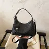 2026 Nova Moda Estilo Coreano Retrô Fashionável Nicho Bolsa de Palha Tecida High-End Casual Simples Bolsa de Ombro Transversal