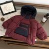 Ropa de bebé, chaqueta acolchada de invierno, bonita chaqueta de algodón gruesa con capucha y doble cremallera para niños, abrigo cálido de algodón acolchado para niñas.