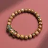 Contas Redondas Estilo Cook Combinadas com Contas da Sorte, Ágata Cinza e Ágata Vermelha, Pulseira Duplo Círculo 6mm, Pulseira Cook de Alto Padrão Estilo Chinês