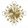 Reloj de Pared de Arte de Hierro Metálico al por Mayor para Amazon, Reloj Silencioso para Sala de Estar, Reloj Decorativo Simple de Moda, Reloj de Cuarzo