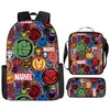 Mochila de Marvel Spider-Man Dibujos Animados Anime Bolsa Escolar Primaria Mochila Bolso de Mano Bolsa Sencilla para Lápices