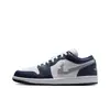 Putian Original Puro Aj1 Gris Sombra Negro Gris Zapatillas de Baloncesto Retro para Hombre y Mujer Zapatillas de Caña Baja Cuero de Primera Capa Zapatos Deportivos de Pareja