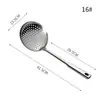 Escorredor Grande de Aço Inoxidável 201 Espessado Utensílio de Cozinha Doméstico Colher para Panela Quente Colher Coadeira Colher Escorredora Ferramenta de Cozinha