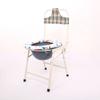 Silla de inodoro con respaldo alto, silla de inodoro gruesa y engrosada para mujeres embarazadas, silla de inodoro móvil plegable, inodoro
