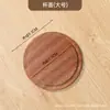 Posavasos de madera maciza tapa para taza luz de lujo Palo de rosa portavasos para ceremonia del té bandeja de té de madera tapa de madera tallada con láser anti-quemaduras Redondo Cuadrado