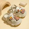 Zuecos de verano de dibujos animados para padres e hijos, sandalias de punta cerrada para niños y niñas, aptas para bebés de todas las edades, antideslizantes, sin olor, EVA